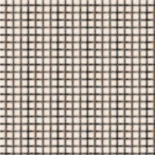 [WP-39771-199] Proud Rooster Plaid Ivory/Black By Susan Winget For Wilmington Prints