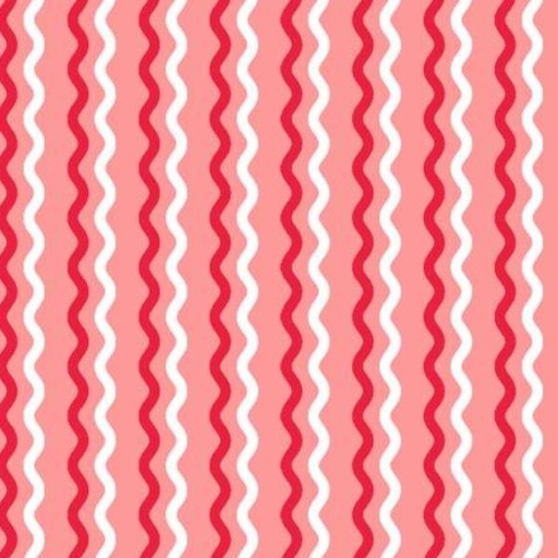 [MAY-8255-P] Kimberbell Wavy Stripe Pink From Maywood Studio