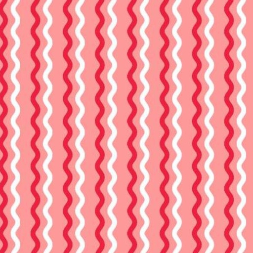 [MAY-8255-P] Kimberbell Wavy Stripe Pink From Maywood Studio