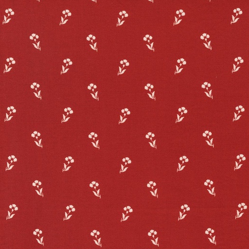 [MOD-49193-13] Red White Gatherings Carnation Crimson By Primitive Gatherings For Moda Fabrics