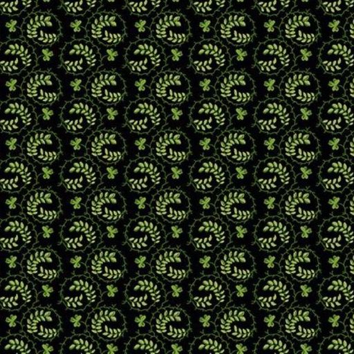 [AND-415-K] Lucky Charm Swirl Black By Andover