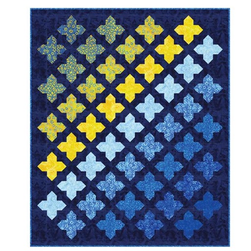 [PP-ColorCascade] Color Cascade Quilt Kit From Robert Kaufman