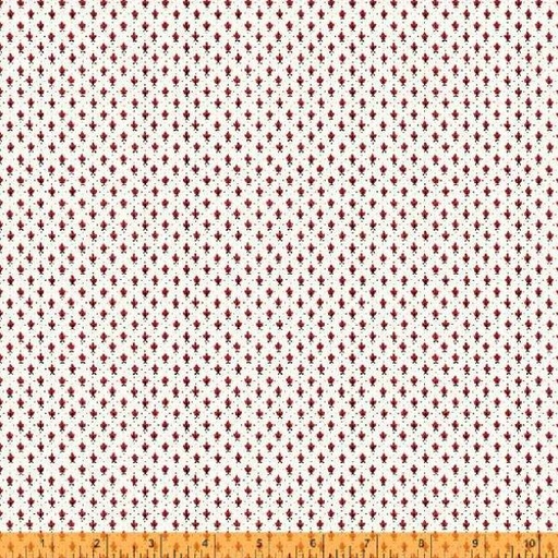 [WF-53392-2] Ruby Foulard White By Windham Fabrics