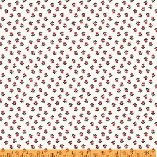 [WF-53393-2] Ruby Petite White By Windham Fabrics