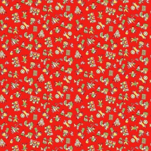 [WF53199-1] Storybook 22 Classics Red By Mykt Collection For Windham Fabrics