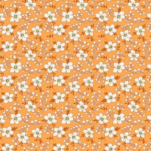 [WF-53200-5] Storybook 22 Flowers/Berries Orange By Mykt Collection For Windham Fabrics