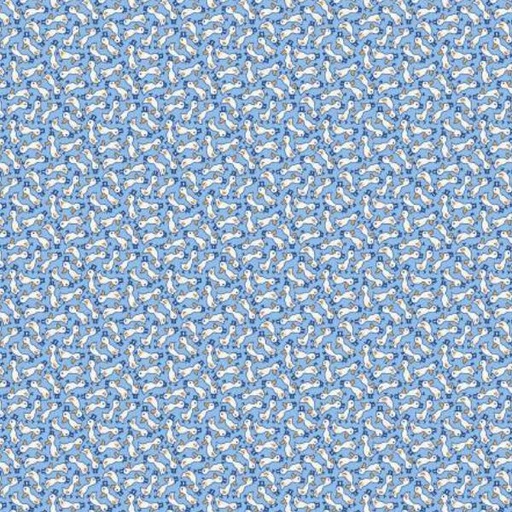 [WF-53202-3] Storybook 22 Fancy Ducks Blue By Mykt Collection For Windham Fabrics