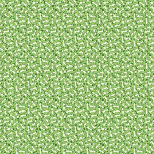 [WF-53202-8] Storybook 22 Fancy Ducks Green By Mykt Collection For Windham Fabrics