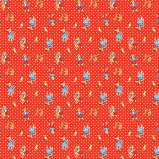 [WF-53203-1] Storybook 22 Music Man Red By Mykt Collection For Windham Fabrics