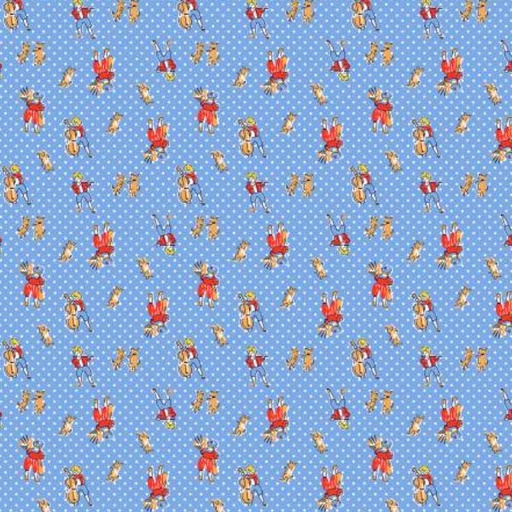 [WF-53203-3] Storybook 22 Music Man Blue By Mykt Collection For Windham Fabrics
