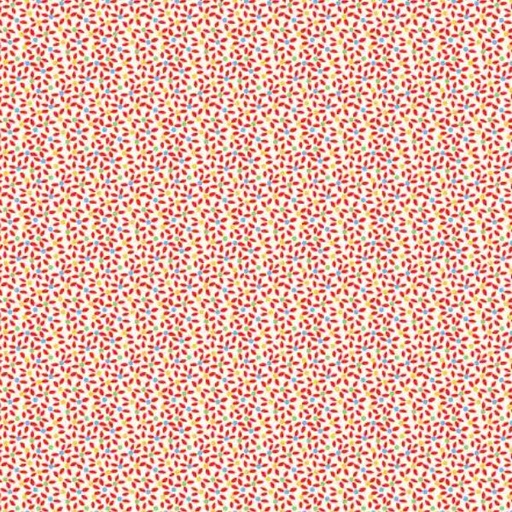 [WF-53204-1] Storybook 22 Rainbow Daisy Red By Mykt Collection For Windham Fabrics