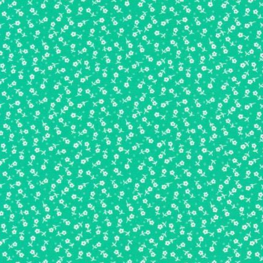 [KAUF-21221-36] 1930'S Basic Flowers Aloe By Debbie Beaves For Robert Kaufman