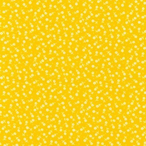 [KAUF-21221-5] 1930's Basic Flowers Yellow by Debbie Beaves for Robert Kaufman