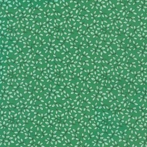 [KAUF-21225-7] 1930'S Basic Leaves Green By Debbie Beaves For Robert Kaufman