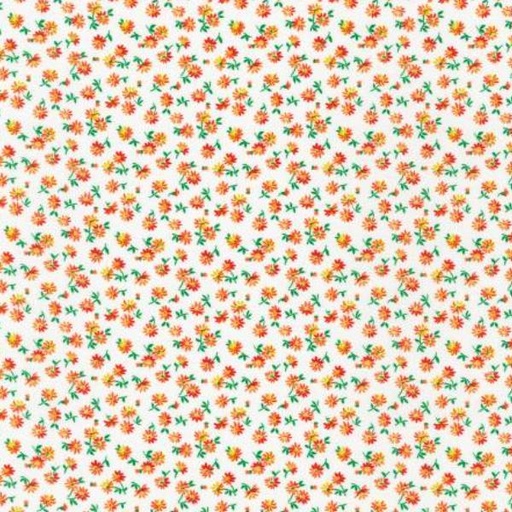 [KAUF-21224-3] 1930'S Basic Daisies Red By Debbie Beaves For Robert Kaufman