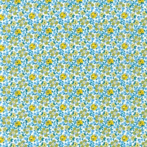 [KAUF-21222-5] 1930'S Basic Roses Yellow By Debbie Beaves For Robert Kaufman