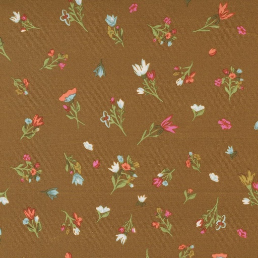 [MOD-45555-17] Songbook A New Page Small Floral Sienna By Fancy That Design House For Moda