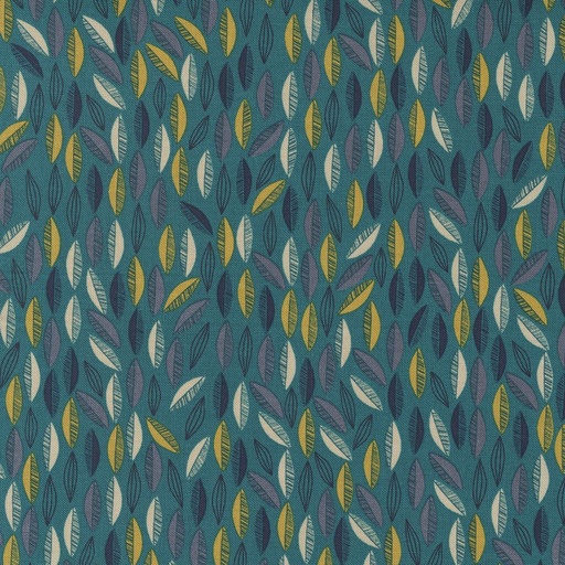 [MOD-45557-20] Songbook A New Page Leaf Dark Teal by Fancy That Design House for Moda