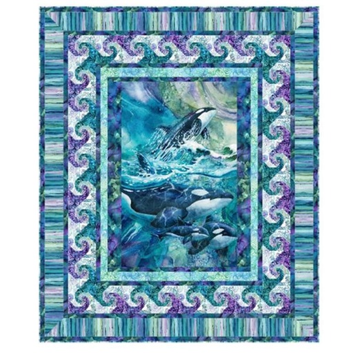 [PP-WhaleSongQuilt] Whale Song Quilt Kit From Northcott