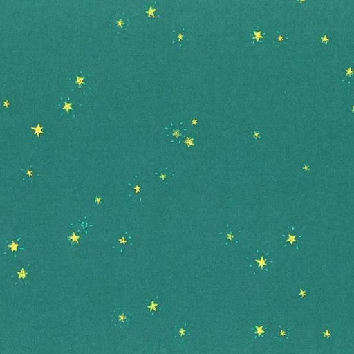 [WF-53247-12] Lucky Rabbit Stars Teal by Heather Ross for Windham Fabrics