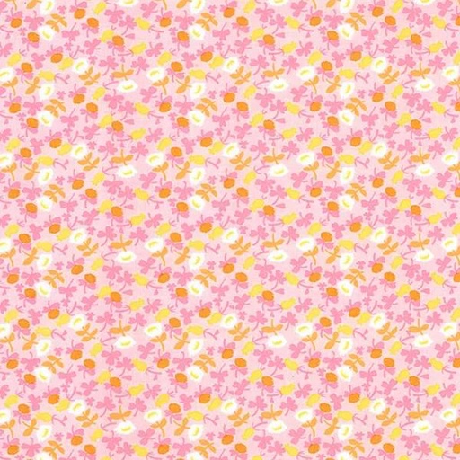 [WF-37027A-7] Lucky Rabbit Calico Pink By Heather Ross For Windham Fabrics