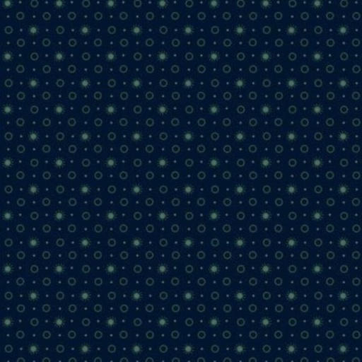 [HG-673-77-NAVY] Scraps Of Kindness Starbursts Navy By Kim Diehl For Henry Glass