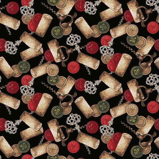 [HG-346-98] After Five Cork/Corkscrew Multi By Mary Beth Baker For Henry Glass