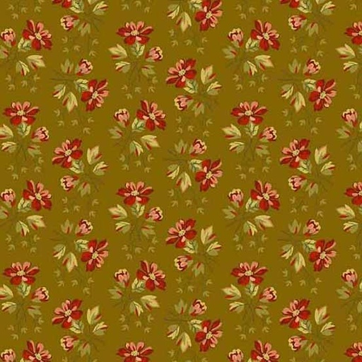 [AND-531-V] Primrose Wildflower Deep Ochre By Edyta Sitar Of Laundry Basket Quilts For Andover