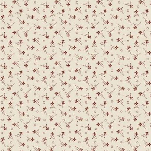 [MB-540360-RED] Foundation 2: Pier & Beam Red By Timeworn Toolbox Designs For Marcus Fabrics