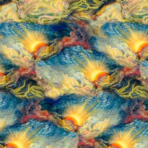 [3W-19186-MLT] Power Of The Element Stormy Sky Multi By Josephine Wall For 3 Wishes