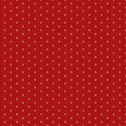 [MB-220484-RED] Villa Flora Dainty Dots Red By Paula Barnes For Marcus Fabrics
