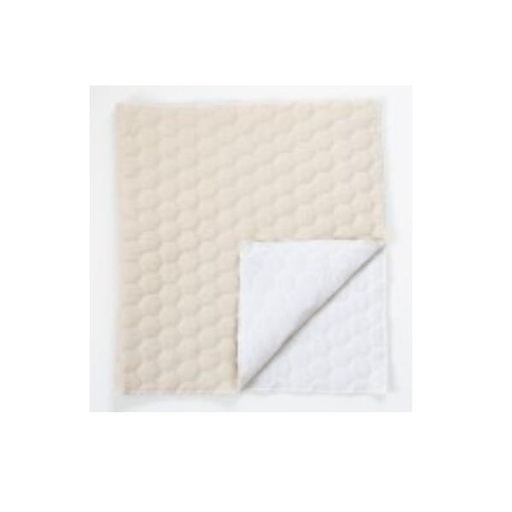 [KDKB-260] Quilted Pillow Cover Blank 19In X 19In Oat Linen Hexagon Quilt From Kimberbell