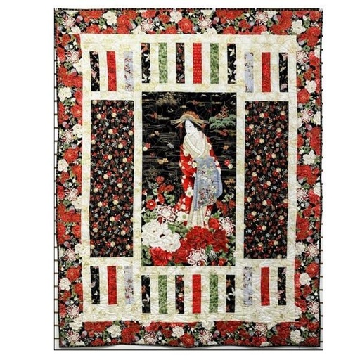 [PP-KyotoGarden] Kyoto Garden Geisha Quilt Kit From Timeless Treasures