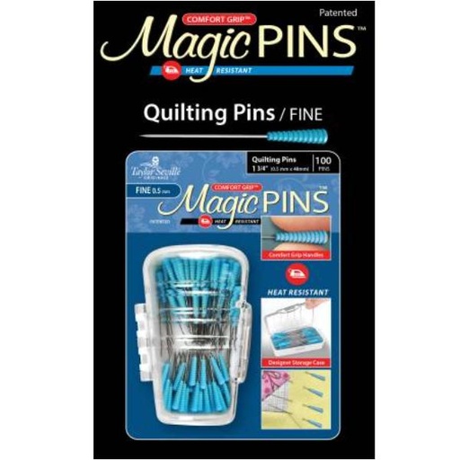 [MP-219577] Magic Pins Quilting Fine 100pc COMFORT GRIP by Taylor Seville