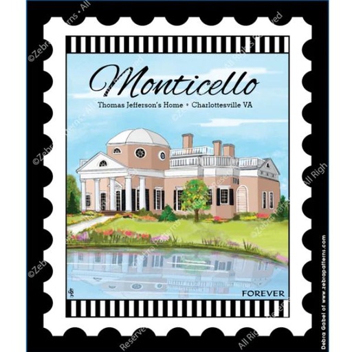 [ZEB-Monticello] National Parks Stamp: Monticello