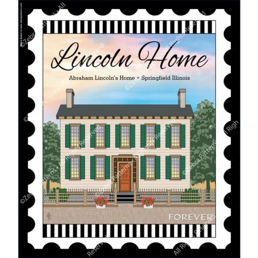 [ZEB-Lincoln Home] National Parks Stamp: Lincoln Home