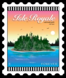 [ZEB-Isle Royale] National Parks Stamp: Isle Royale