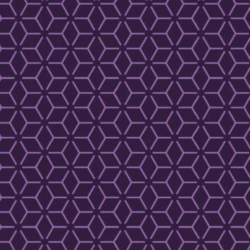 [MAY-8254-V] Kimberbell Connecting Stars Purple From Maywood Studio