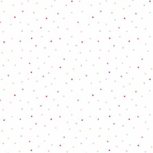 [MAY-8210-WPZ] Kimberbell Basic Dots White/Pink/Multi From Maywood Studio