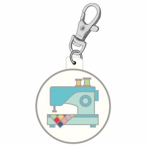 [ST-14797] My Happy Place Sewing Machine Enamel Charm from Riley Blake Designs