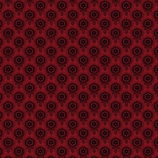 [MB-170550-RED] Lily'S Locket Pressed Flower Red By Pam Buda From Marcus Fabrics