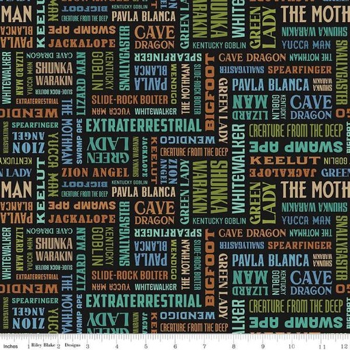 [RB-13282-MULTI] Legends Of The National Parks Names Multi By Anderson Design For Riley Blake