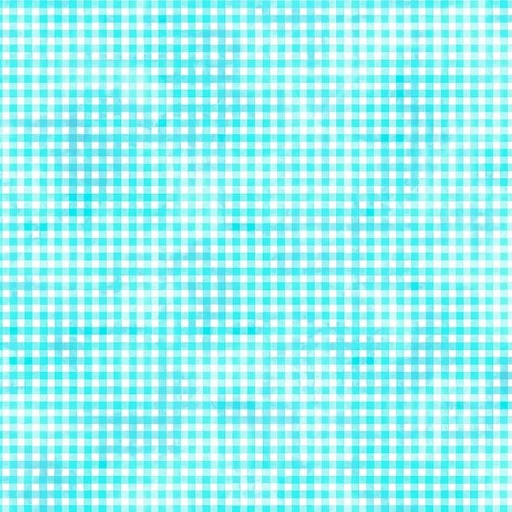 [PB-4985-T] Gingham Turquoise From The Sorbet Collection By P&B Textiles