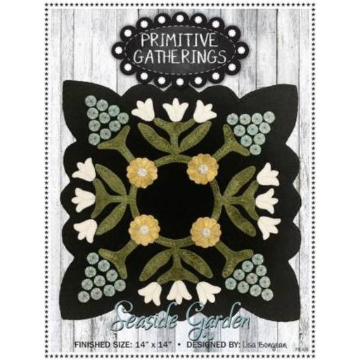 [PRI-828] Seaside Garden Pattern By Lisa Bongean For Primitive Gatherings