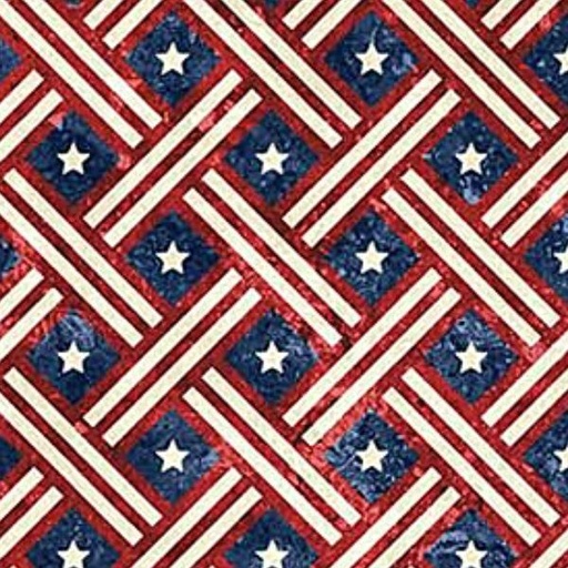 [NOR-25342-49] Stonehenge Stars & Stripes 11 Woven Stripes With Stars From Northcott