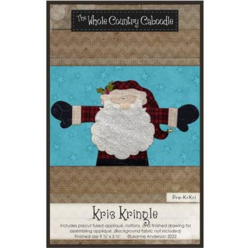 [WCC-KRKRI] Kris Kringle Precut Fused Applique Pack By Leanne Anderson For Whole Country Caboodle