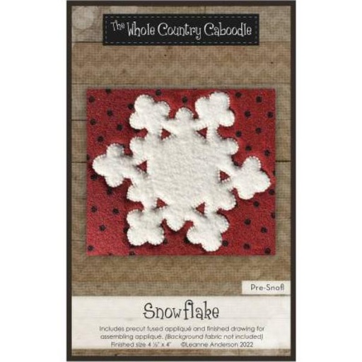 [WCC-SNOFL]  Snowflake Precut Fused Applique Pack By Leanne Anderson For Whole Country Caboodle