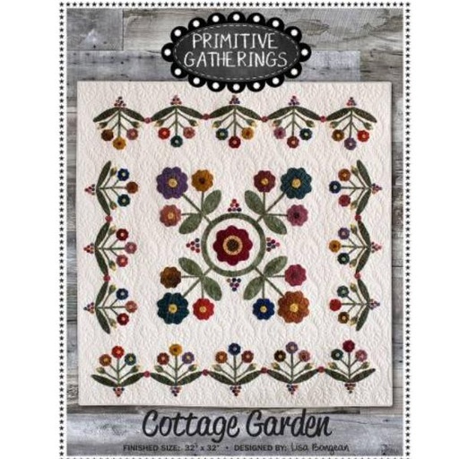 [PRI-814] Cottage Garden Pattern By Lisa Bongean For Primitive Gatherings