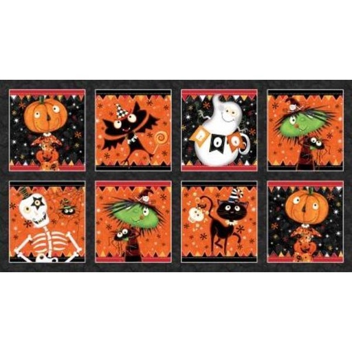 [SE-6993G-93] Hello Glow In The Dark Block Panel By Victoria Hutto For Studio E