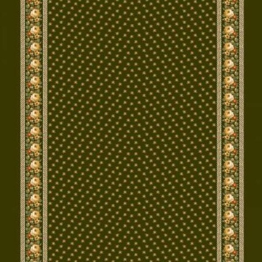 [HG-3087-66] Autumn Spice Border Stripe Dark Green By Stacy West For Henry Glass